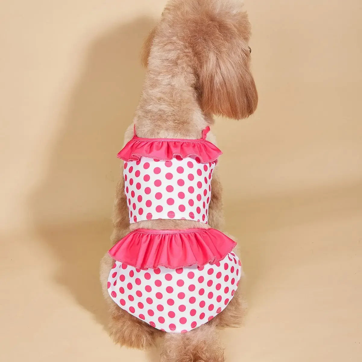 Polka Dots Ruffle Swimsuit