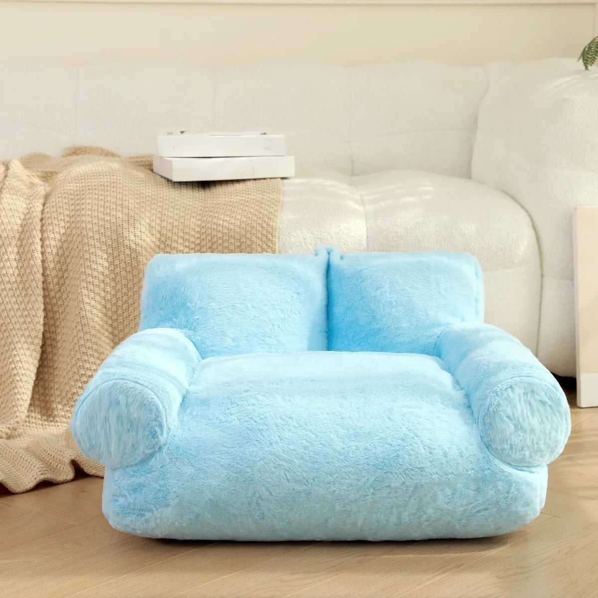 PawLuxe Plush Dog Sofa