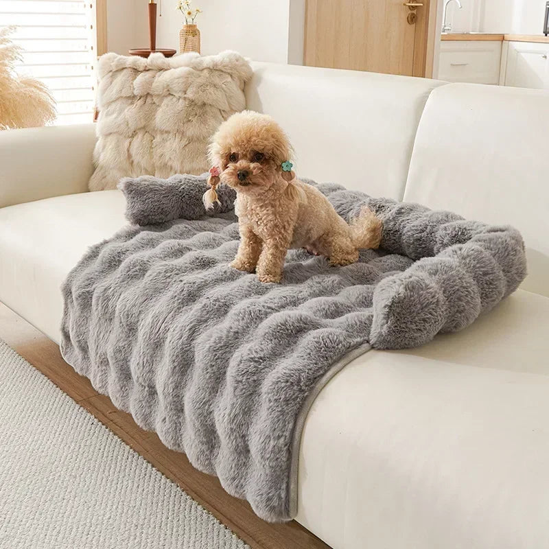 PawLuxe Plush Dog Sofa Cover