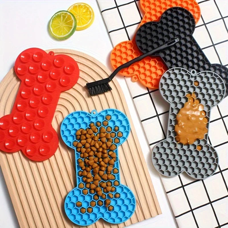 Bone Shaped Licking Mat