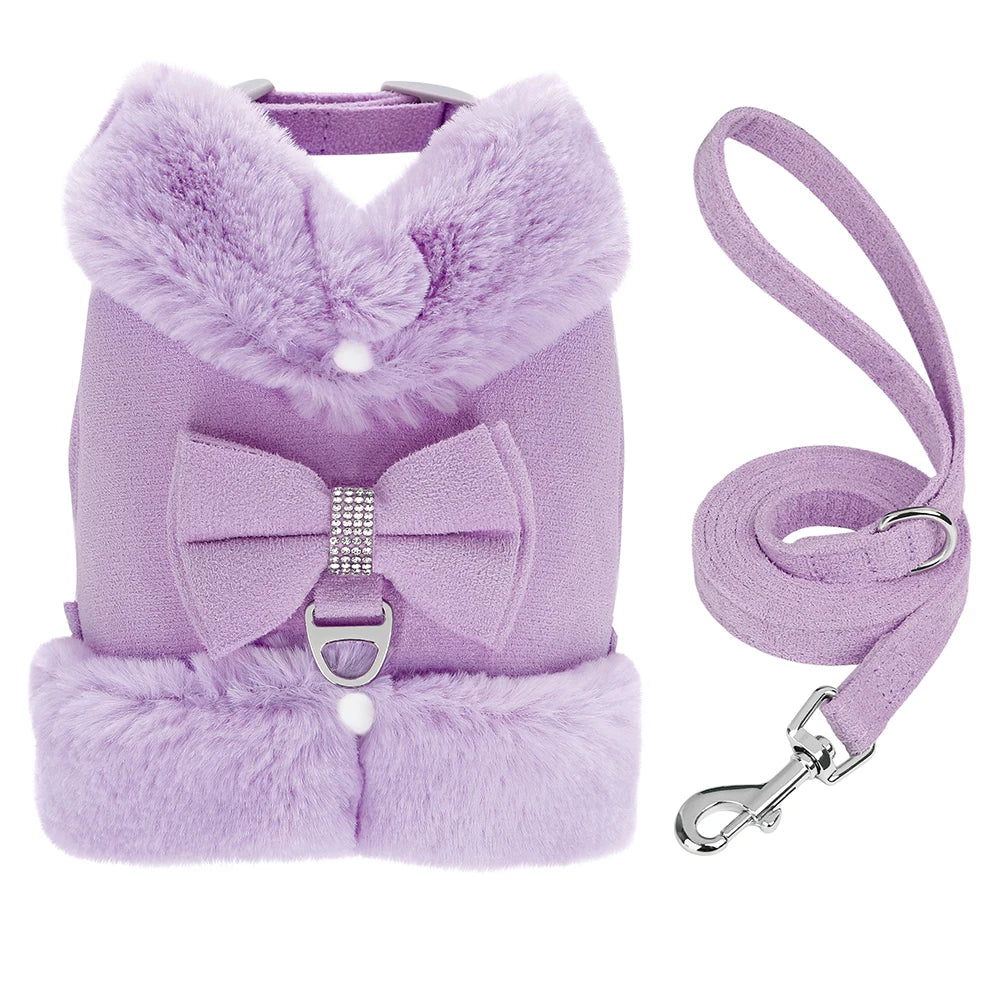 PawFur Suede Harness and Leash