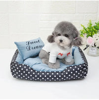 Sweet Dreams Polka Dot Dog Bed