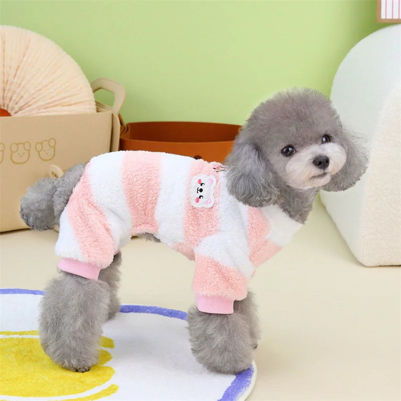 Stripe Fleece Jumpsuit