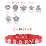Quilted Rhinestone Personalized Collar