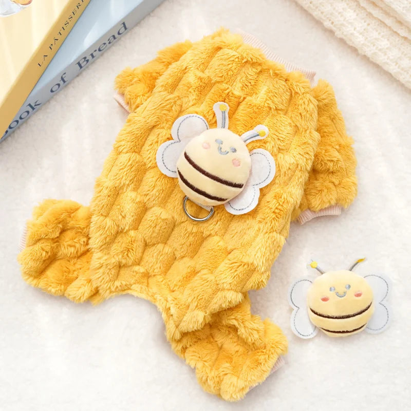 HoneyBee Plush Jumpsuit