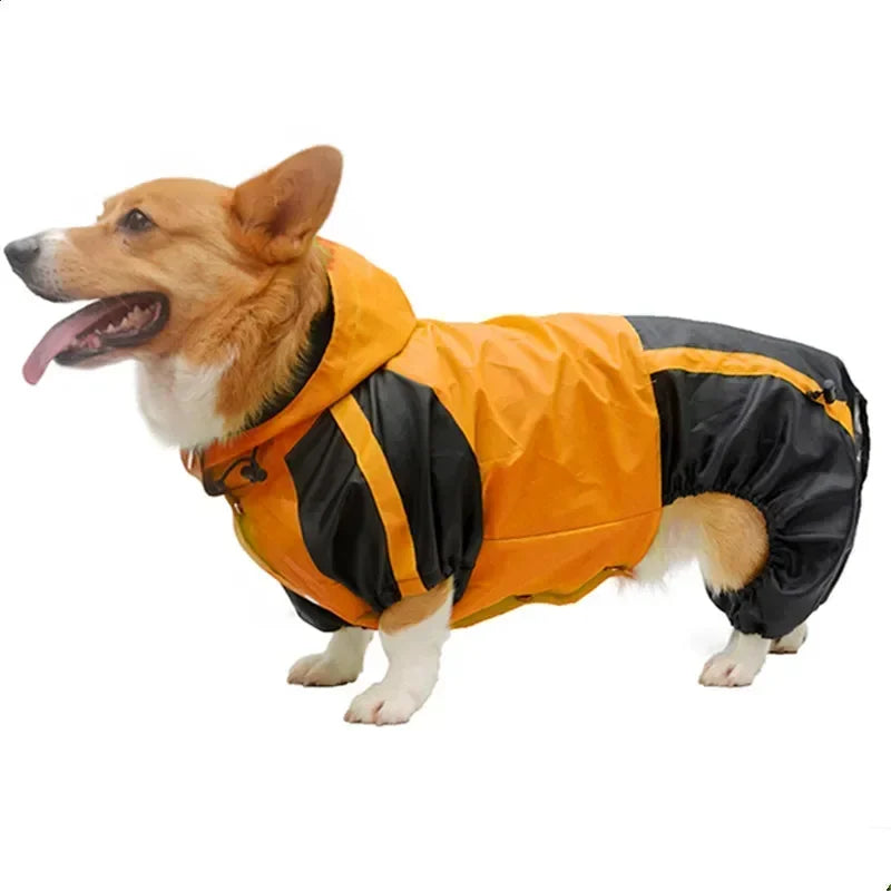 PawChic Hooded Raincoat Jumpsuit