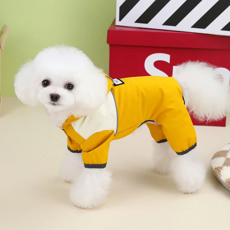 PawPet Reflective Raincoat Jumpsuit