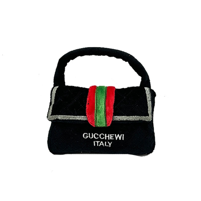 Gucchewi Italy Plush Handbag Dog Toy