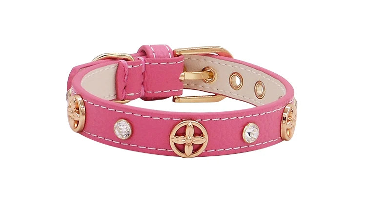 Pitbull Dog Collar Personalized Designer Leather Pet Collar Rivets Bulldog Collor Soft Leather High Quality