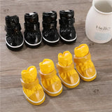 Leather Fleece Snow Boots