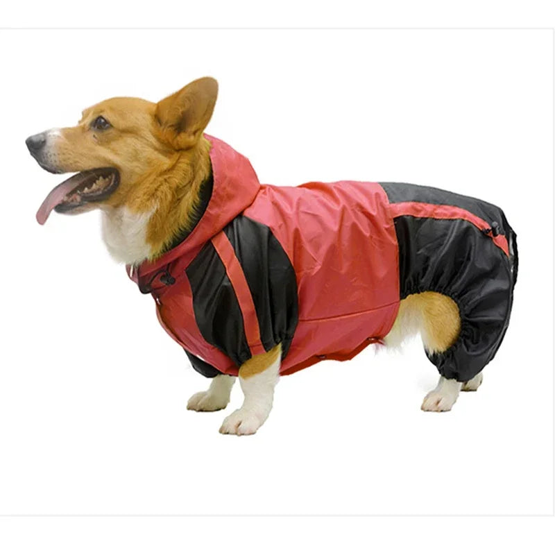 PawChic Hooded Raincoat Jumpsuit