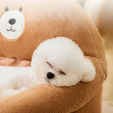 PawCuddle Teddy Dog Sofa Bed