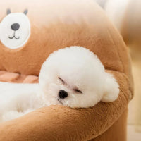 PawCuddle Teddy Dog Sofa Bed