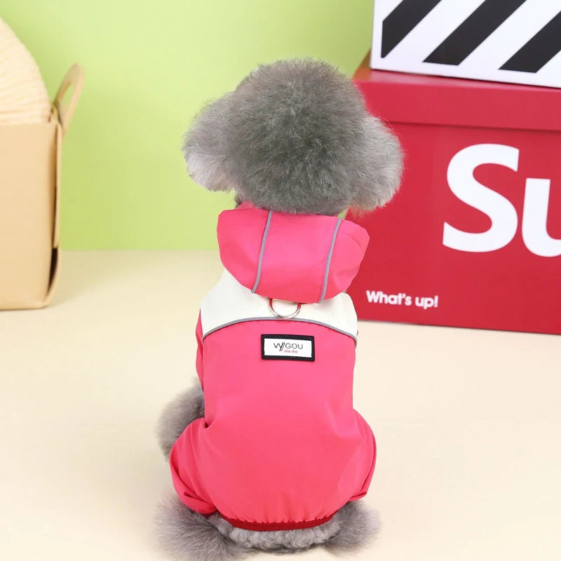 PawPet Reflective Raincoat Jumpsuit