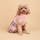 Plaid Plush Bow Dress