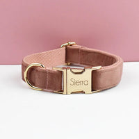 Velvet Luxe Personalized Collar