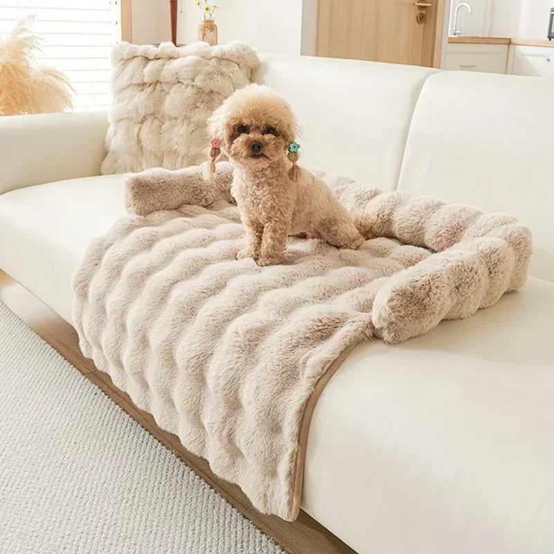 PawLuxe Plush Dog Sofa Cover