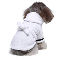 Luxe Plush Dog Bathrobe