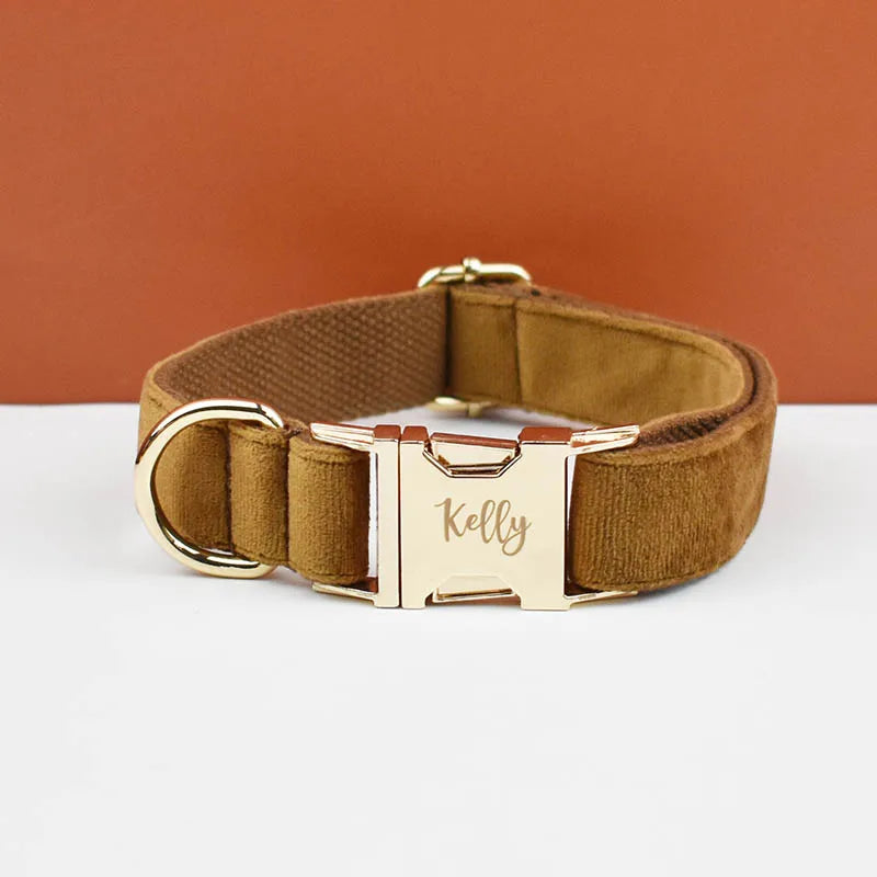 Velvet Luxe Personalized Collar