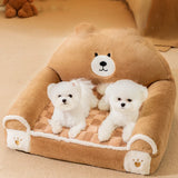 PawCuddle Teddy Dog Sofa Bed