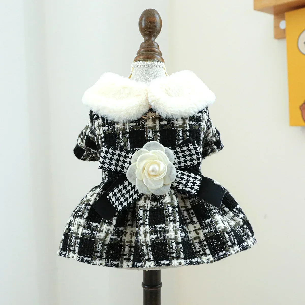 Chewnel Fur Tweed Dress