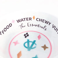 Chewy Vuiton Monogram Dog Bowl