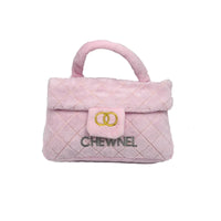 Chewnel Pink Plush Handbag Dog Toy