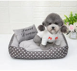 Sweet Dreams Polka Dot Dog Bed