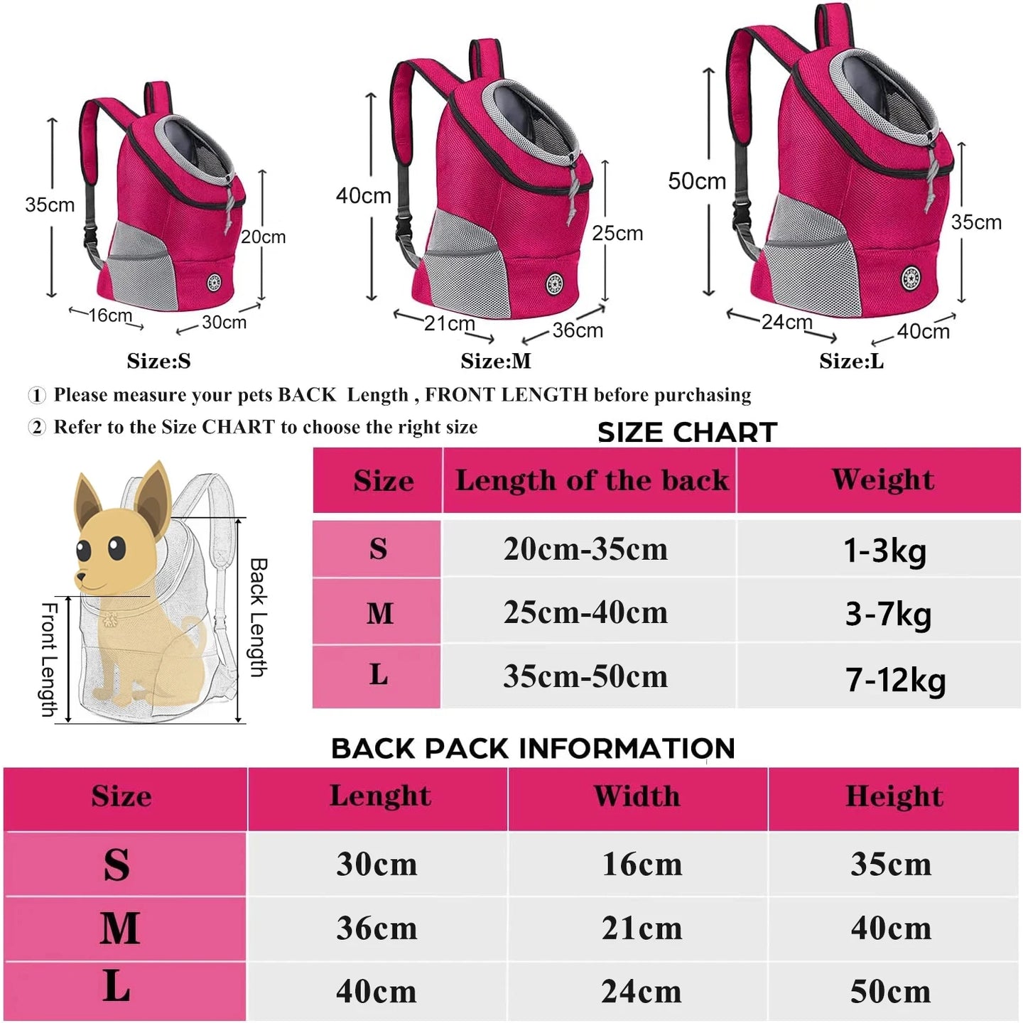 PawPeek Breathable Dog Carrier Backpack