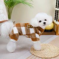 Plaid Varisty Fleece Jumpsuit
