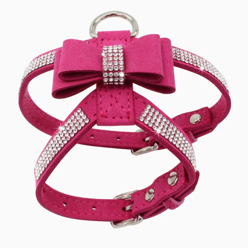 Pawlegent Rhinestone Harness