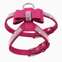 Pet Chest Harness Rhinestone Bow Small Dog Traction Rope Walking Cat Chest Harness Coleira Para Cat Accessories