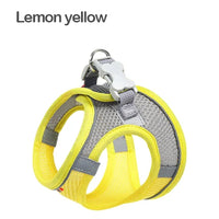 MADDEN Dog Cat Harness Vest Chest Rope Set Reflective Breathable Adjustable Pet Harness for Small Medium Dogs Outdoor Walking