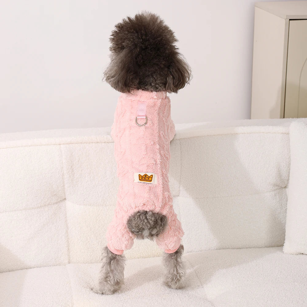 PawLove Plush Jumpsuit