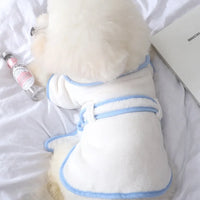 Cozy Paws Plush Dog Bathrobe