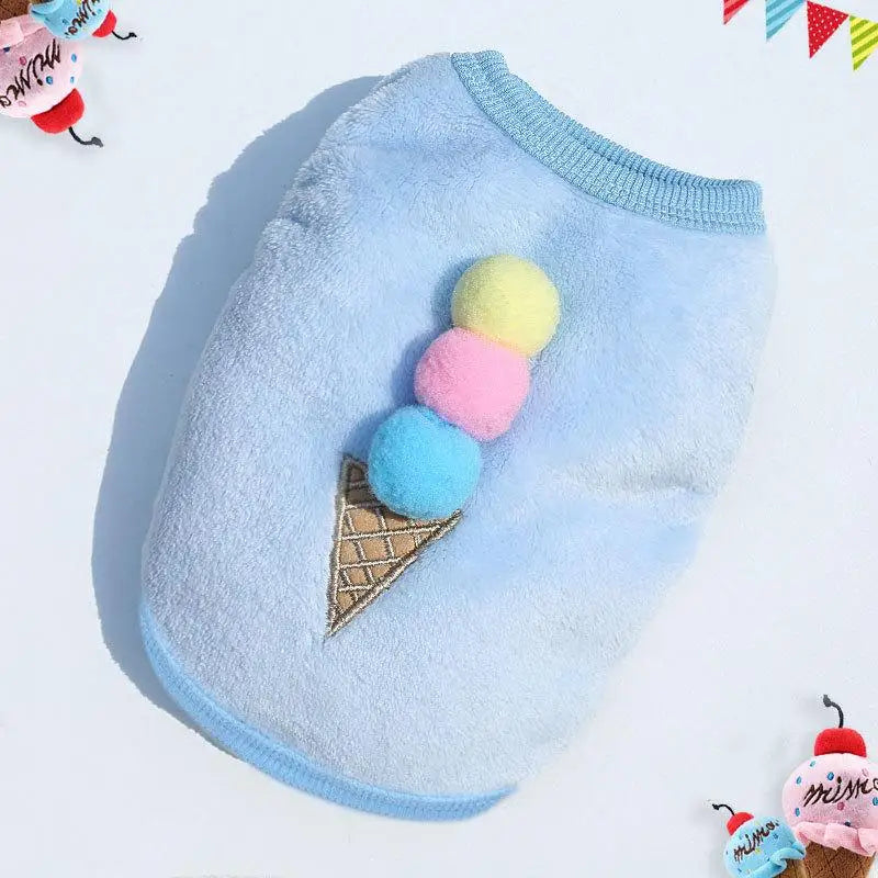 Ice Cream Flannel Sweater