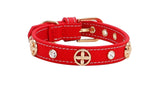 Pitbull Dog Collar Personalized Designer Leather Pet Collar Rivets Bulldog Collor Soft Leather High Quality