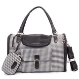 PawLuxe Houndstooth Dog Carrier