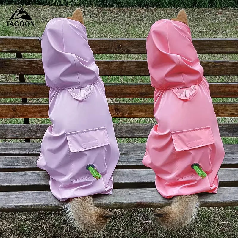 PawActive Reflective Hooded Raincoat