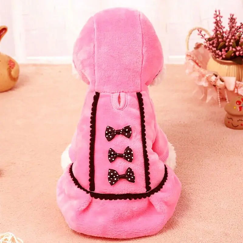 Bow Fleece Dress