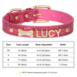 Bling Crystal Puppy Dog Collars Personalized Rhinestone Small Dog Collar Custom Chihuahua Necklace with Charms Pet Accessories