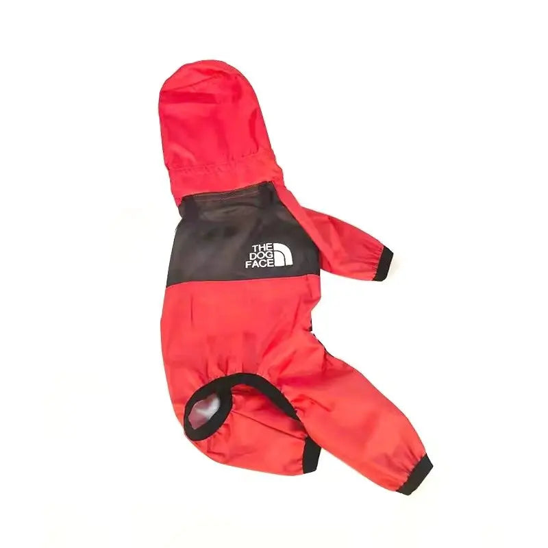 The Dog Face Hooded Raincoat Jumpsuit