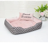 Sweet Dreams Polka Dot Dog Bed