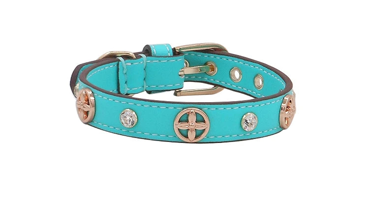 Pitbull Dog Collar Personalized Designer Leather Pet Collar Rivets Bulldog Collor Soft Leather High Quality