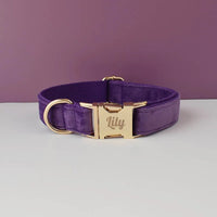 Velvet Luxe Personalized Collar