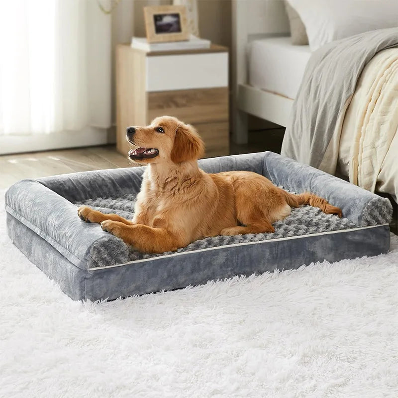 Plush Orthopedic Dog Sofa Bed