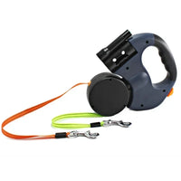 Dual Retractable Leash with Flashlight