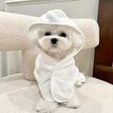 PawLuxe Hooded Dog Bathrobe Towel