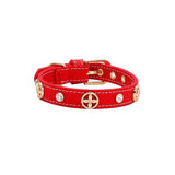 Pitbull Dog Collar Personalized Designer Leather Pet Collar Rivets Bulldog Collor Soft Leather High Quality