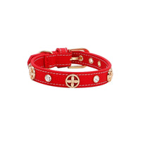 Pitbull Dog Collar Personalized Designer Leather Pet Collar Rivets Bulldog Collor Soft Leather High Quality